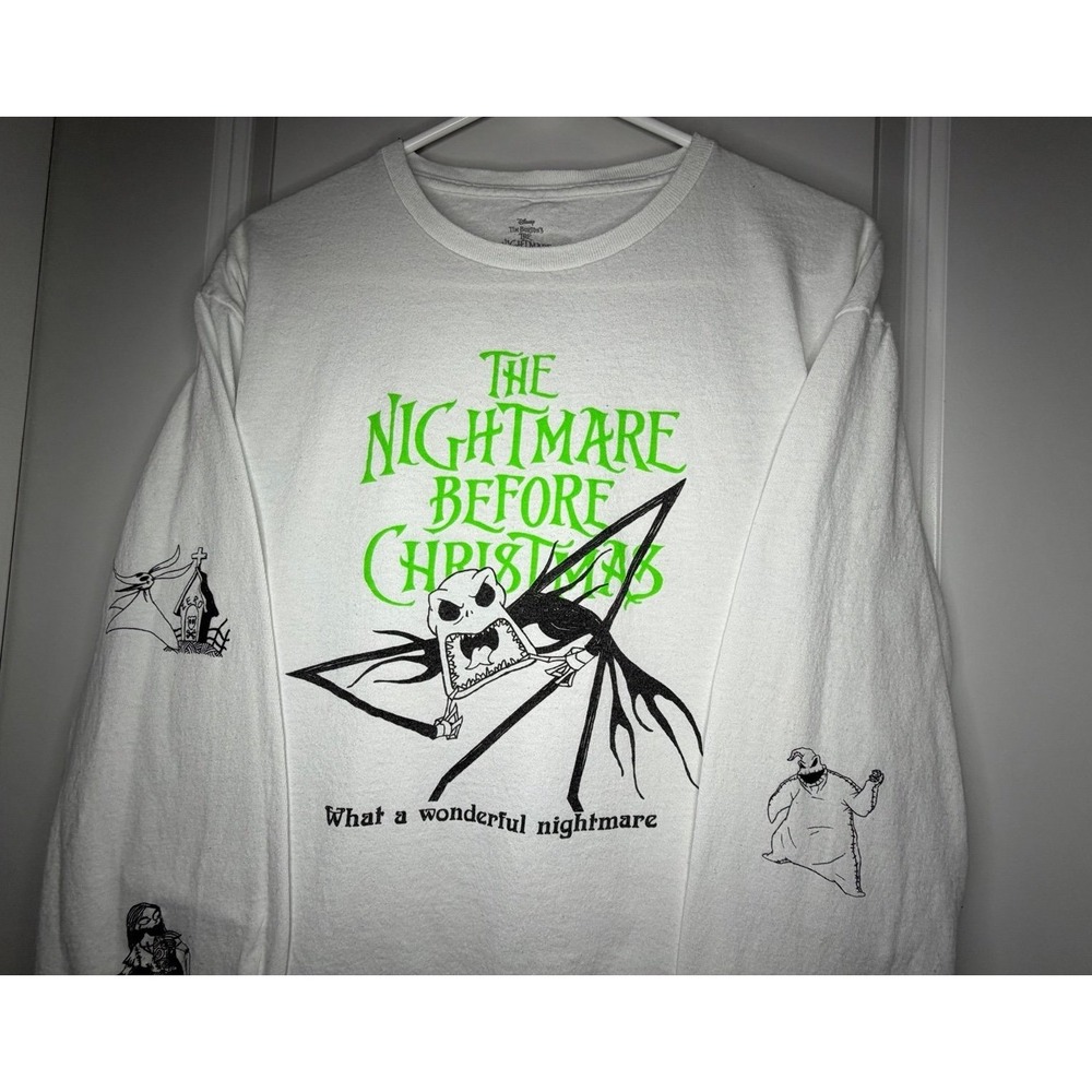 Disney Tim Burton The Nightmare‎ Before Christmas Graphic Long Sleeve T-Shirt